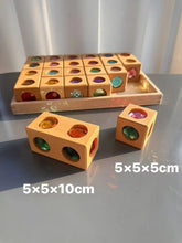 Load image into Gallery viewer, Kids 3D Acrylic Crystal Gem Wooden Blocks