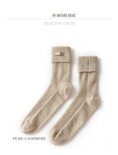 Load image into Gallery viewer, 100% Cashmere Women's Warm Lounge Socks