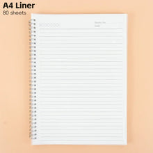 Load image into Gallery viewer, Spiral Notebook - 80 Sheets Lined Journal & Sketchbook