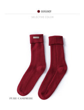 Load image into Gallery viewer, 100% Cashmere Women's Warm Lounge Socks