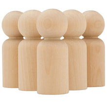 Load image into Gallery viewer, Wooden peg dolls