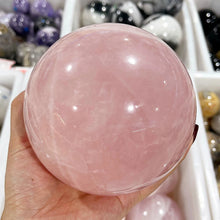 Load image into Gallery viewer, Natural Pink Crystal Quartz Polished Ball - Reiki Healing Sphere
