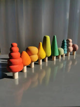 Load image into Gallery viewer, Wooden Pastel Nordic Blocks - Stacking, Trees, Houses & Animals