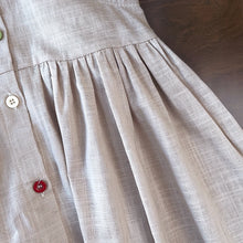 Load image into Gallery viewer, Bear Leader New Solid Baby Girl Dress Cotton Button Kids Dresses Summer Princess Party Dress Toddler Girls Sundress Kids Clothes