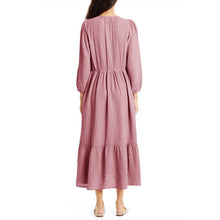 Load image into Gallery viewer, 100% Cotton Muslin Elegant Long Sleeve Dress