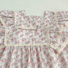 Load image into Gallery viewer, Kids Clothes Fashion Girl Dress Flower Embroidery Retro Lace Dress Cotton Princess Vestido Casual Round Neck Summer New Sweet