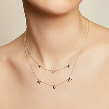 Load image into Gallery viewer, 925 Sterling Silver MAMA Pendant Necklace - 18K Gold Plated