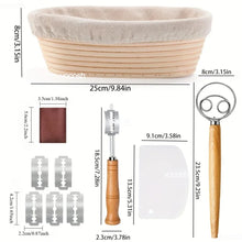 Load image into Gallery viewer, 1set Professional Baking Tools 24 Oz Sourdough Starter Jar Pastry Mat Scraper Bread Slicing Knife Gloves for Home DIY Baking Kit