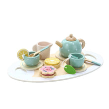 Load image into Gallery viewer, Wooden afternoon tea set