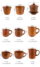 Load image into Gallery viewer, Wood Handle Cups Beer Tea Coffee Milk Water Cup Kitchen Bar Drinkware for Kitchen Coffee Mug
