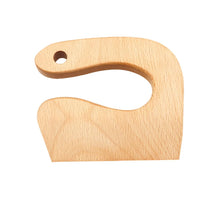 Load image into Gallery viewer, Rounded wooden knife with finger hole