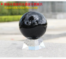 Load image into Gallery viewer, Natural Black Obsidian Crystal Ball