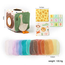 Load image into Gallery viewer, Montessori Toys Magic Cotton Animal Tissue Box Kids Finger Exercise Cloth Busy Box Toys Baby Educational Activity Sensory Game