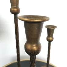 Load image into Gallery viewer, Retro Iron Golden Bronze Candle Holders - European Style Table Decor