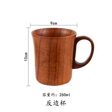 Load image into Gallery viewer, Wood Handle Cups Beer Tea Coffee Milk Water Cup Kitchen Bar Drinkware for Kitchen Coffee Mug