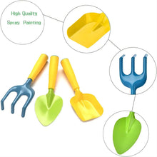 Load image into Gallery viewer, Colorful Garden Tools Toys for children Outdoor Gardening Trowel Shovel Rake Yard Watering Pot Digging Beach Safe Toys Kids Gift