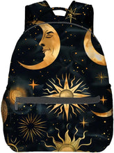 Load image into Gallery viewer, Octopus & Floral Backpack – Stylish Marine Botanical School Bag