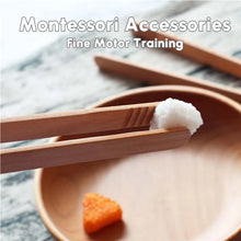 Load image into Gallery viewer, Wooden transfer tongs