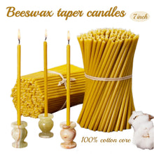 Load image into Gallery viewer, 50/100/200PCS Dripless Smokeless Beeswax Taper Candles