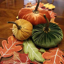 Load image into Gallery viewer, Handmade Velvet Pumpkin Decoration - S/M/L Sizes & Multiple Colors