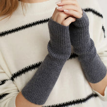 Load image into Gallery viewer, 100% Cashmere Fingerless Gloves