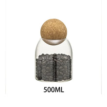 Load image into Gallery viewer, Lead-Free Glass Storage Jar with Cork Lid