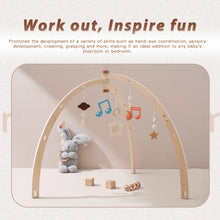 Load image into Gallery viewer, Baby Montessori Toys Wooden Gym Frame Splint Triangle Newborn Activity Gym Frame Star Cloud Hanging Pendant Baby Rattle Toys