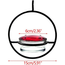 Load image into Gallery viewer, Hummble Slim Hummingbird Feeder Metal Hummingbird Feeder Hanging Metal Hummingbird Feeder Round Hummingbird Feeder