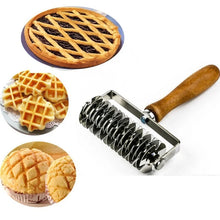 Load image into Gallery viewer, Stainless Steel Lattice Cutter Roller - Pastry & Pizza Dough Wheel
