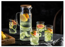 Load image into Gallery viewer, 1000ML/1500ML Thick Glass Kettle with Bamboo Lid & Filter