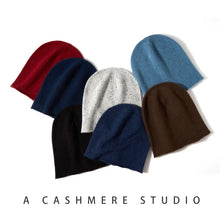 Load image into Gallery viewer, Women Wool Cashmere Slouchy Beanie Hat