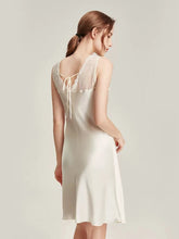 Load image into Gallery viewer, Real Silk Women's Elegant Sleeping Robe & Sling Dress