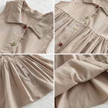 Load image into Gallery viewer, Bear Leader New Solid Baby Girl Dress Cotton Button Kids Dresses Summer Princess Party Dress Toddler Girls Sundress Kids Clothes