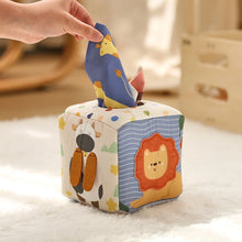 Load image into Gallery viewer, Montessori Toys Magic Cotton Animal Tissue Box Kids Finger Exercise Cloth Busy Box Toys Baby Educational Activity Sensory Game