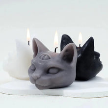 Load image into Gallery viewer, Gothic Three Eye Cat Scented Soy Wax Candle