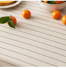 Load image into Gallery viewer, Retro Striped Cotton Linen Tablecloth