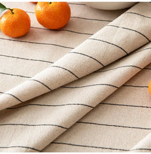 Load image into Gallery viewer, Retro Striped Cotton Linen Tablecloth