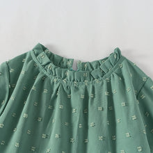 Load image into Gallery viewer, Girlymax Fall Winter Baby Girls Mommy &me Boutique Children Clothes Swiss Dot Chiffon Long Sleeve Dress Kidswear