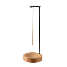 Load image into Gallery viewer, Wooden Round Incense Burner - Stick & Backflow Holder
