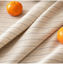 Load image into Gallery viewer, Retro Striped Cotton Linen Tablecloth