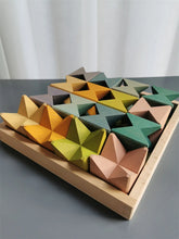 Load image into Gallery viewer, Montessori Wooden Butterfly Stacking Blocks