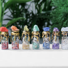 Load image into Gallery viewer, Natural Crystal Gemstone Wishing Bottle - Energy Decor & Gift