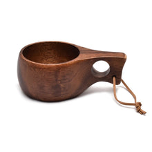 Load image into Gallery viewer, 210ml Outdoor Cup Kuksa Camping Mug Coffee Milk Cups Mugs Acacia-Wood Drinkware Bushcrafts Artifact Kitchen