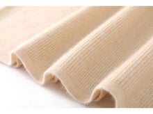 Load image into Gallery viewer, 100% Wool V-Neck Batwing Sleeve Knit Dress