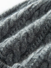 Load image into Gallery viewer, Cashmere Cable Knit Beanie - Unisex