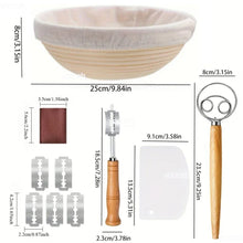 Load image into Gallery viewer, 1set Professional Baking Tools 24 Oz Sourdough Starter Jar Pastry Mat Scraper Bread Slicing Knife Gloves for Home DIY Baking Kit