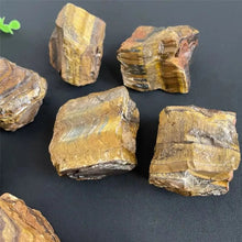 Load image into Gallery viewer, Tiger's Eye Raw Stone, Natural Rough Chunks