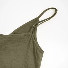 Load image into Gallery viewer, Elegant Vintage Cotton Crepe V-Neck Maxi Dress