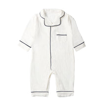 Load image into Gallery viewer, Autumn Baby Sleepwear Organic Cotton Clothes for Boy Girl Newborn Pajama Solid Color Muslin Romper Kids Pajamas Toddler Jumpsuit