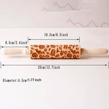 Load image into Gallery viewer, Wooden Halloween Rolling Pin